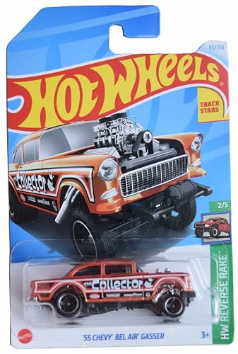 Hot Wheels '55 Chevy Bel Air Gasser, HW Reverse Rake miniatura 1