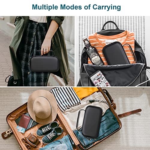 Canboc Travel Carrying Case for Ceptics Universal Travel Adapter Kit, World Travel Adapter Kit Storage Organizer, Zipper Mesh Bag fit USB Cable, Black (Case Only)3