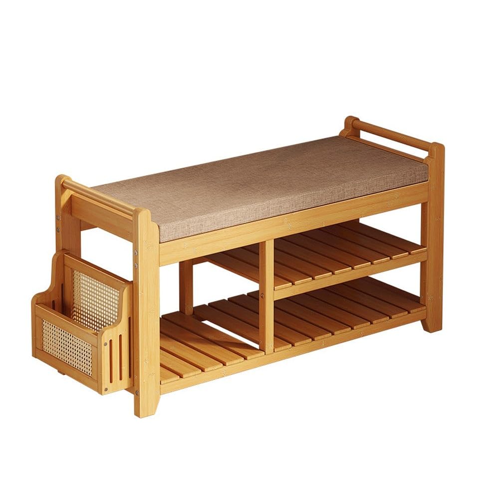Sda287mz Orange Bedroom Entrance Foyer Shoe Changing Stool Wearing Long Bench(Orange)