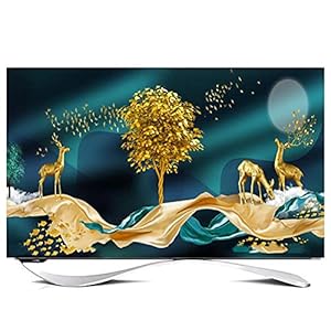 Huis 80in Indoor TV Dust Cover, Cover Type TV Screen Protector Voor Lcd Led Decoratie Televisie Set Cover Waterdichte…
