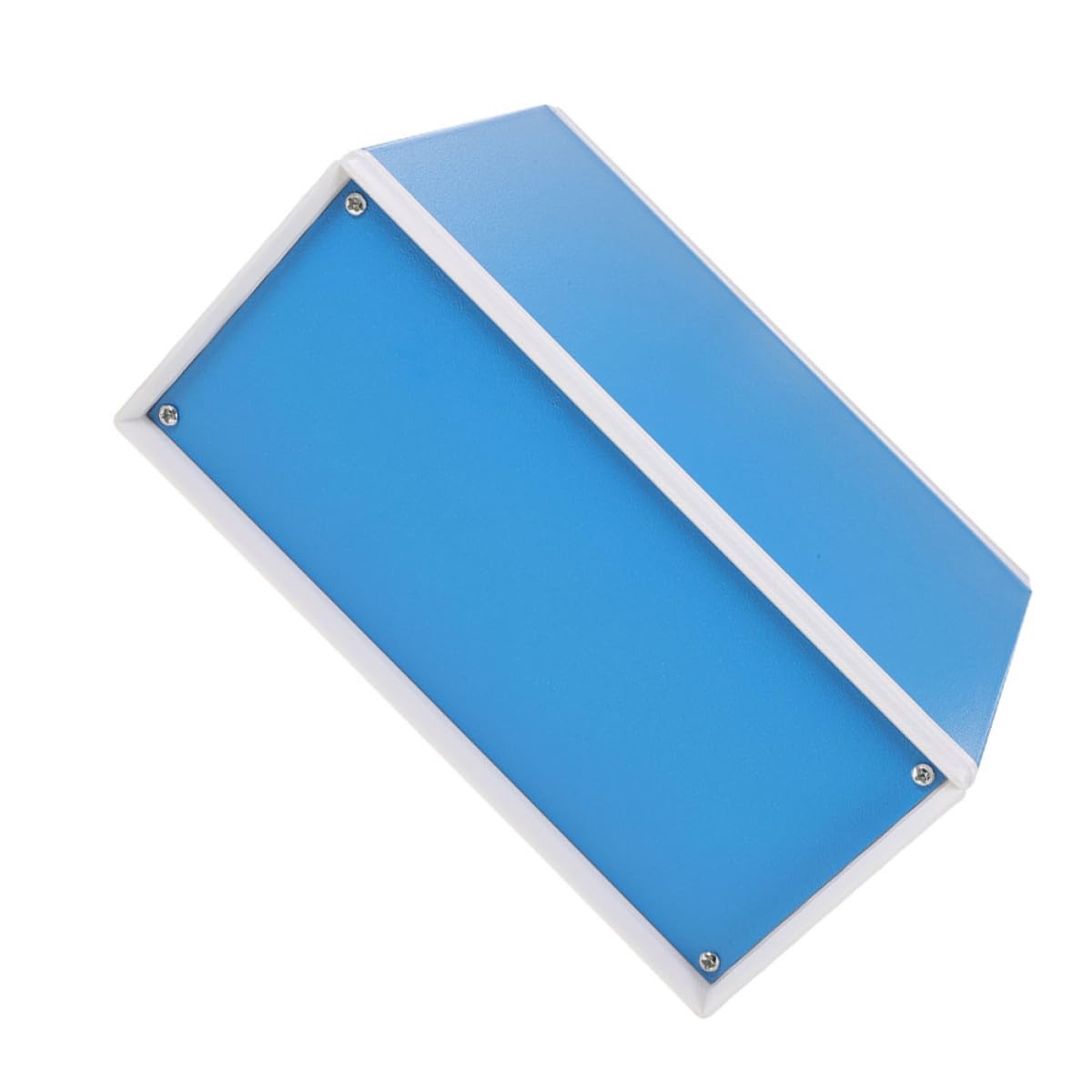 Metallgehäuse als Selbstgemacht Anschlusskasten für Elektroprojekte, Blau