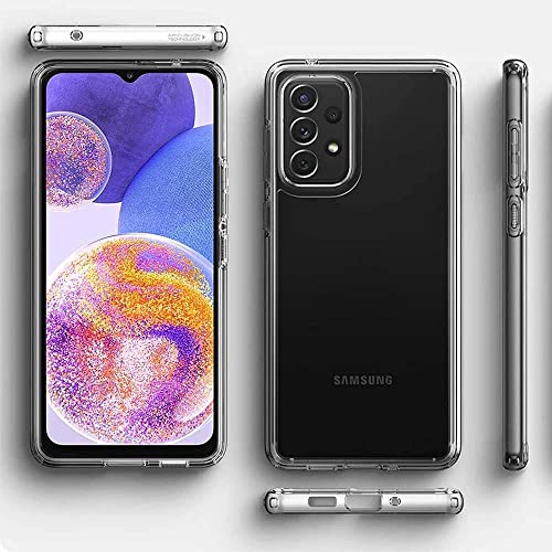 Image of Dashmesh Shopping Back Cover for Samsung Galaxy A23 5G (Silicon | Transparent |Soft Flexible| Camara Protection)