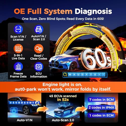 2026 Autel Scanner MaxiIM IM508S PRO: OBD2 Diagnostic Scan Tool, Full Bundle Pro Version, Enhanced All System Diagnose w/ 3000+ Active Test, 40+ Service, OS11.0, FCA SGW - Image 8