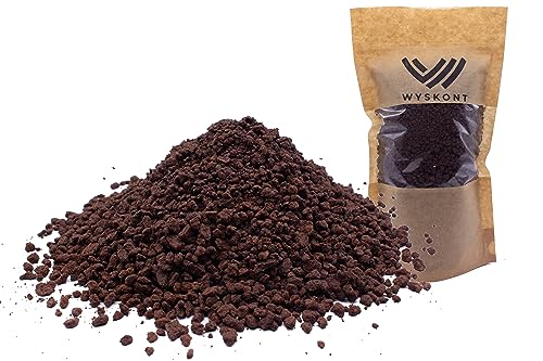 WYSKONT Lavasteine 15 Liter 3-5 mm - Aquarium Bodengrund - Lavamulch - Aquarium Deko - Terrarium Deko - Aquarium Steine - Aquarium Kies - Aquarium Soil - Dekosteine - Zierkies
