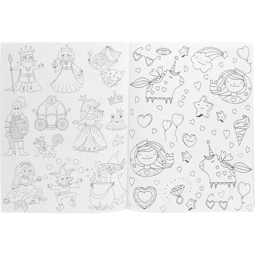 Meus 750 Adesivos Brilhantes - Livro de Colorir: Princesas