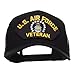 E4hats US Air Force Veteran Military Patched Mesh Cap - Black OSFM
