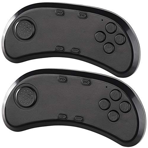 auvisio Android Maus-Stick: 2er-Set Gamepad & Musik-Controller für VR-Brillen, Bluetooth 3.0 (Mini Controller Android, Bluetooth, VR-Controller)
