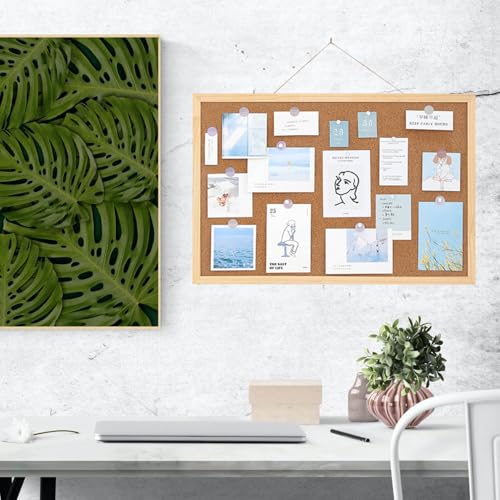 Tableau affichage liège mural UKCOCO pour mémo et message de bureau