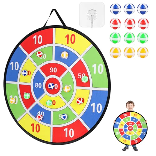 Accmor 29 Large Dart Board for Kids Kids Dart Board with Sticky Balls Boys Toys Backyard Indoor Outdoor Fun Party Play Game Toys Gifts for Boys Girls