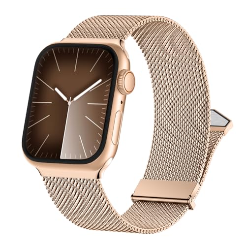 Metal Strap Compatible with Apple Watch Straps 46mm 40mm 41mm 38mm 42mm 44mm 45mm 49mm Women Men