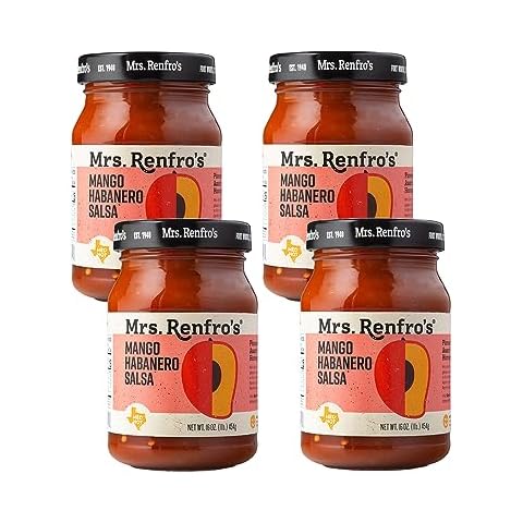 Mrs. Renfro’s Mango Habanero Salsa – Gluten Free (16-oz. jars, 4-pack) Cover