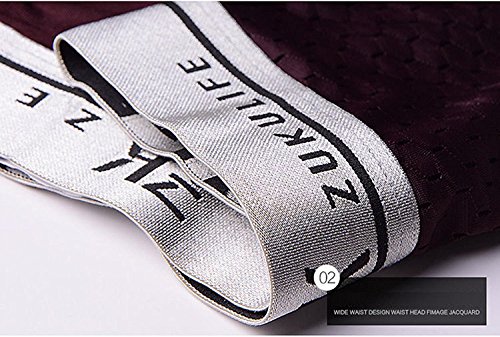 ZUKULIFE Mens Ice Silk Boxer Mesh Brief (Black M)4