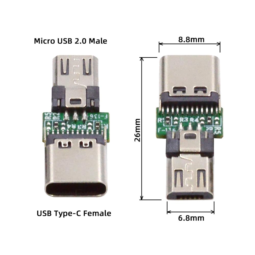 cablecc 5 stks/set DIY OEM Reparatie Solderless Connector Micro USB
