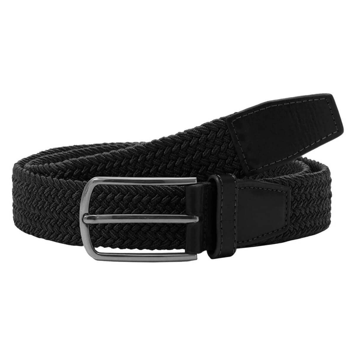 Lyle & Scott Mens Woven Golf Belt - Jet Black - One Size