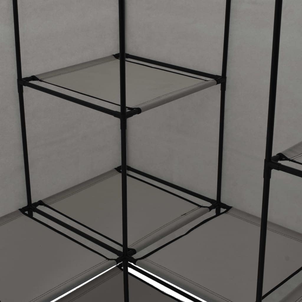 Generisch Jiangboyue-282452 - Armario esquinero (130 x 87 x 169 cm), color gris