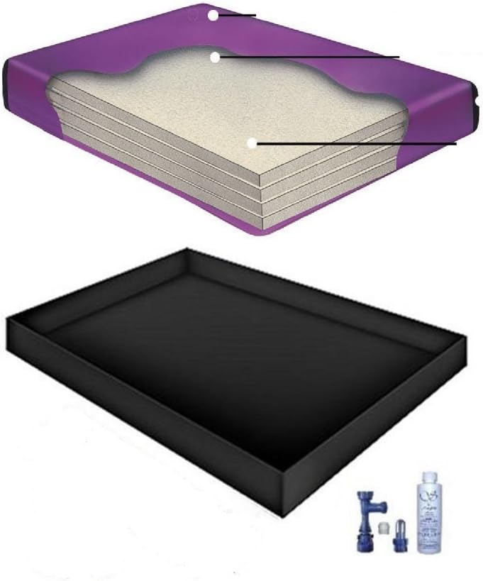 Boyd's 90% WAVELESS WATERBED Mattress/Liner/Fill Drain/Conditioner KIT (Queen 60x84 Tranq4S2)