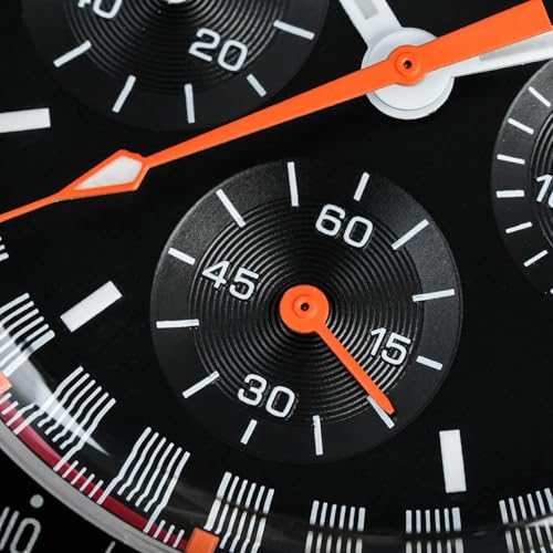 Image of watchdives WD1863 Men Chronograph Watch Japan VK63 Quartz Sports Watches 40mm Bubble Sapphire Crystal Wristwatch 100M Dive Watch