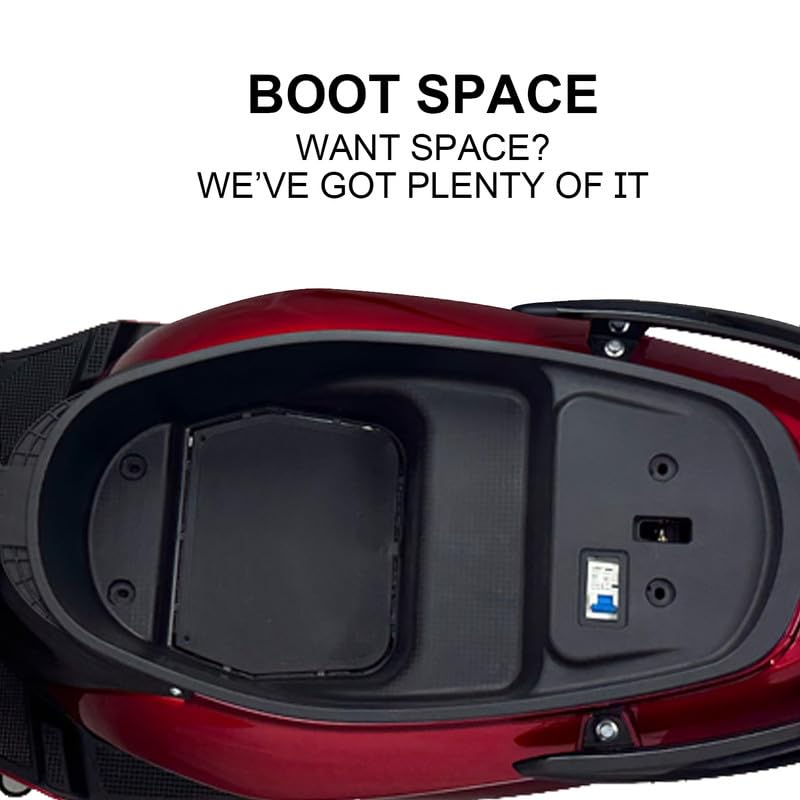 Image of Komaki SE Sport Hi-Speed Electric Scooter /EV Scooter (Garnet Red, 75 km /h to 80 km /h, Range: 140 km to 160 km per Charge)