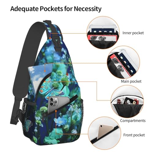 Mochila Pequeña Tipo Sling para Senderismo Negra miniatura 4