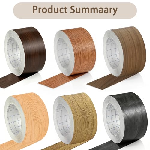 Image of GSCIT Club Walnut Tape, 2.3 inch X 15ft Self Adhesive Wood Grain Tape Walnut Repair Patch for Tables, Chairs, Baseboards, Doors, Windows, Floors, Handicraft DIY.