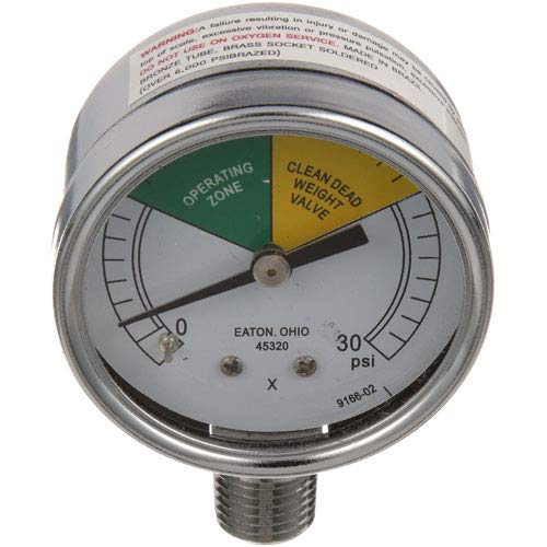 Exact FIT for Henny Penny 16910 Press Gauge, 0-30PSI, 2"DIAL, 1/4"MPT - Replacement Part by MAVRIK