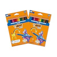 BIC Kids Matite Colorate, Evolution Ecolutions, Ottime Per La Scuola, Matite Triangolari Per...