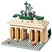 nanoblock 58514290 Sights to See - Puzzle en 3D (460 Piezas, Nivel de dificultad: 3, difícil), diseño de Puerta de Brandenburgo