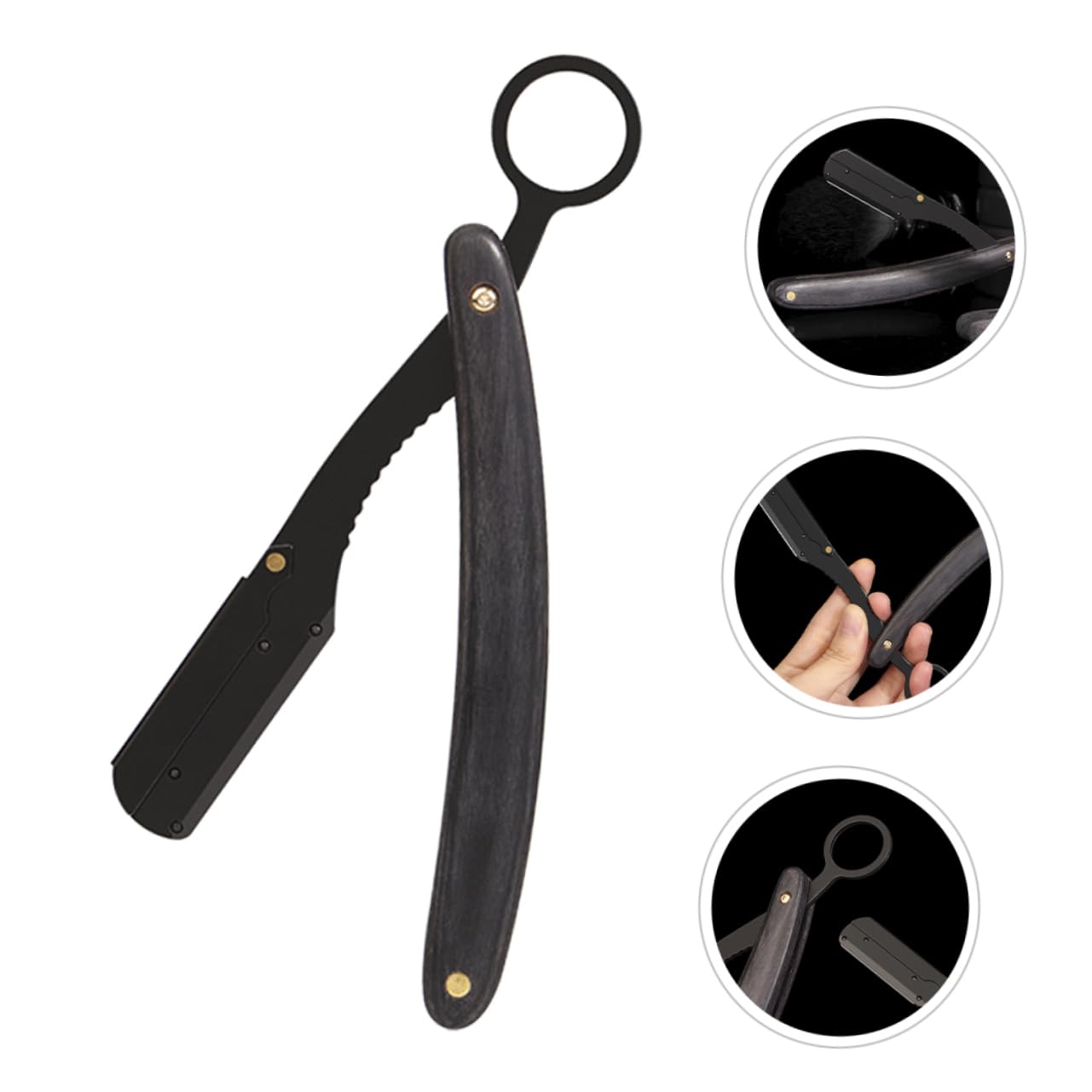 VALICLUD Men Manual Shaving Razor Beard Razor with Handle for Smooth Shave present for Father Day Daily Grooming