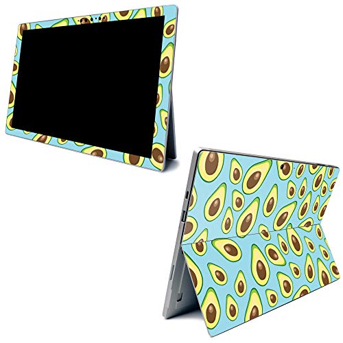 Image of MightySkins Carbon Fiber Skin for Microsoft Surface Pro 7 - Blue Avocado | Textured Carbon Fiber Finish | Easy to Apply, Remove, and Change Styles | Made in The USA