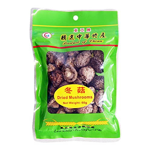 East Asia Brand Dried Shiitake Mushroom - 60g, (Pack of 1)