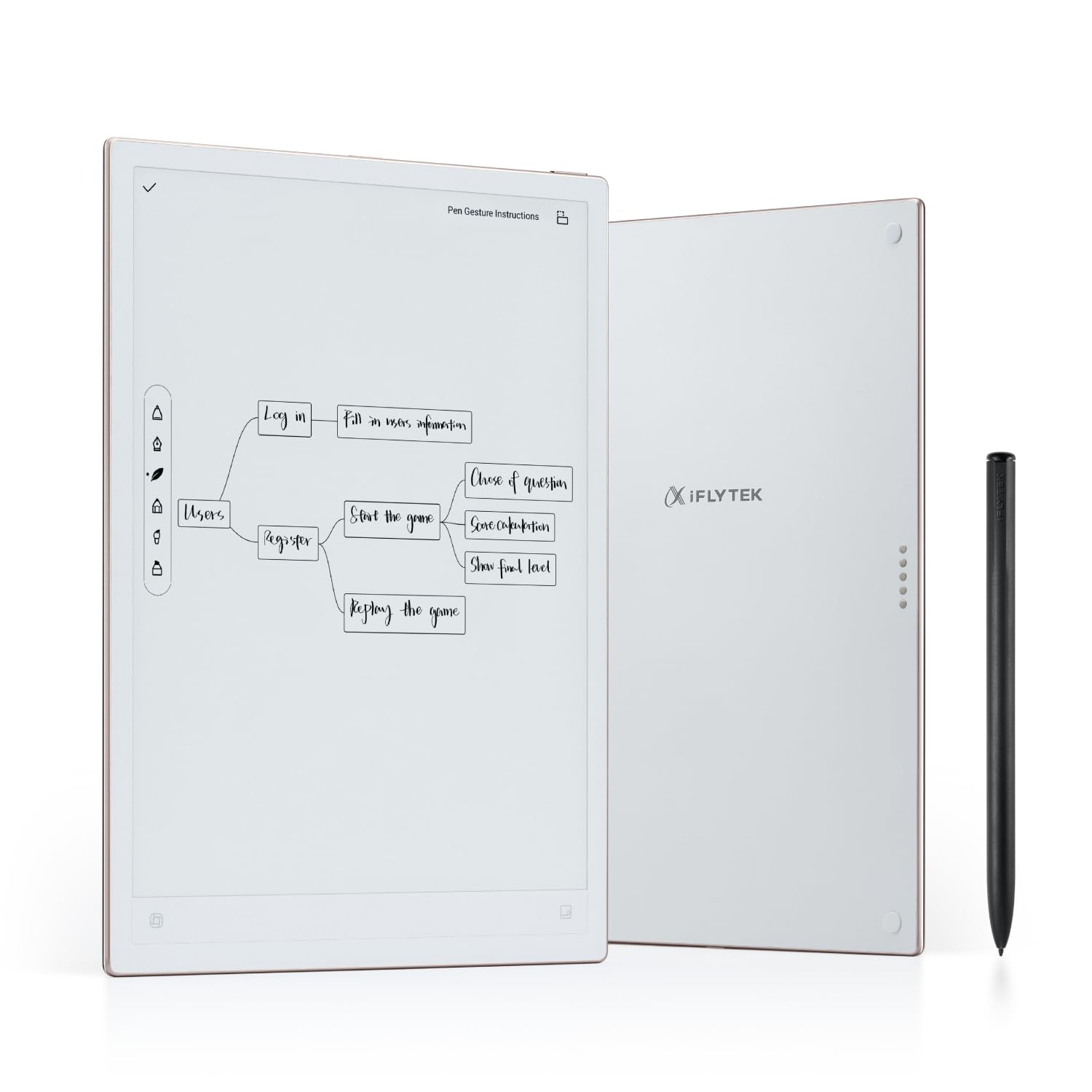 iFLYTEK AINOTE 2 Smart E-Ink Tablet 10,7" Transcription IA Traduction Résumé Réunions Latence < 20 ms Batterie 7 jours