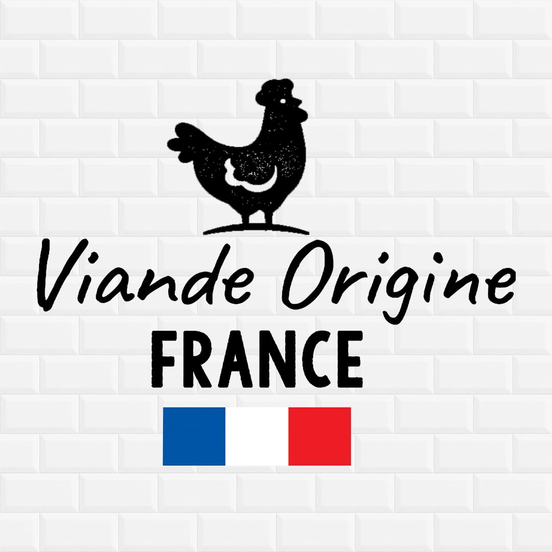 Paul & Louise - Poulet rôti à l'estragon et riz sauvage 300g - Plat Cuisiné Gourmand – Poulet Rôti Sauce Estragon – Repas Prêt à Déguster - Longue Conservation