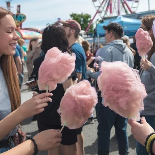 Image of Pink Vanilla Flossugar - 2 lb (32 oz) - Pre-Mixed, Ready-to-Use Cotton Candy Sugar - Sweet, Cake-Inspired Flavor - Perfect for Parties, Festivals, and Concession Stands