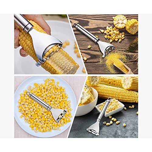 Corn Cob Stripper Peeler Remover Salad Making Cutter Easy Clean Corn Cob Stripper Stainless Steel Splitter Tool #TOP1