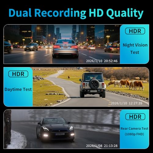 KCV 4K Rear Mirror Dash Cam