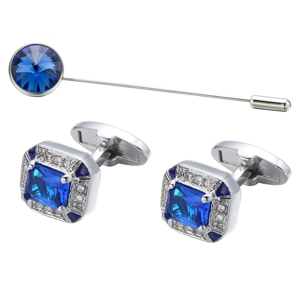 Lanzamiento de camisa para hombre con gemelos con incrustaciones de diamantes, gemelos para traje de cristal, camisas de vestir, gemelos para ropa de negocios
