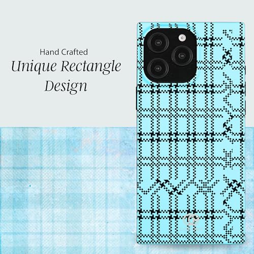 Image of COCOMII Rectangle for iPhone 16 Pro Max Case, Sky Plaid