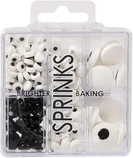 Sprinks Professional Baking Edible Eye Sprinkles 70g- Decorating Kit | Sugar Eyes for Cakes | Cookies | Cupcakes | Cake De...