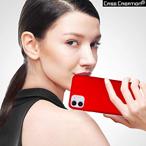 Image of Case Creation Luxurious OG Series for iPhone 11 Case Cover,Anti-Dirty Slim Case Frosted Matte Cute Candy TPU Raised Bezel (Splash of Color) Back Cover for Apple iPhone 11 -Wine Red