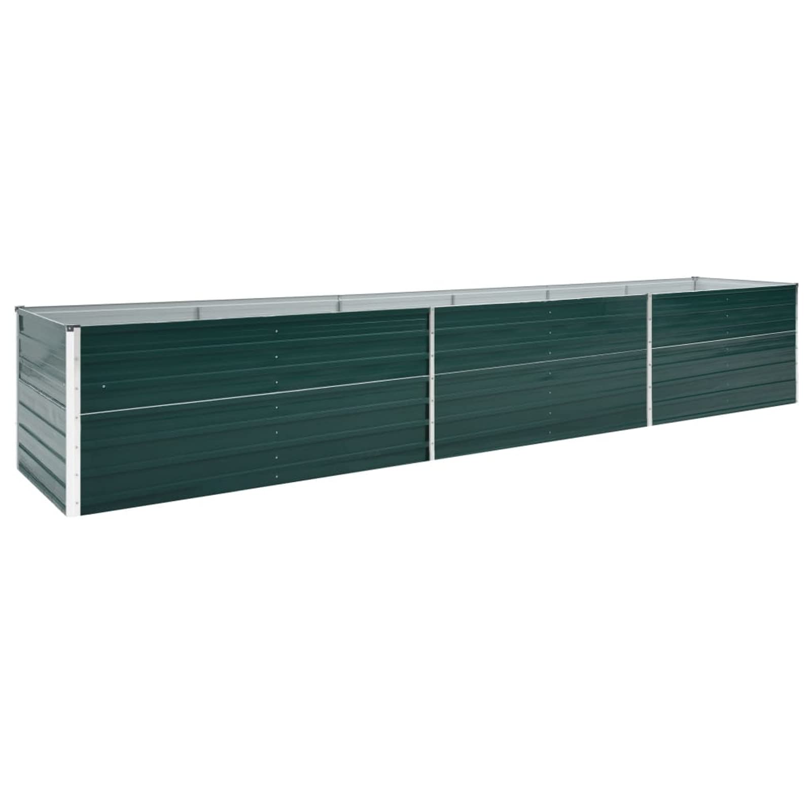 Arriate, Mesa De Cultivo, Huerto Domestico, Cultivo De Plantas Aromaticas, Arriate De Jardín, de jardín de Acero galvanizado Verde 480x80x45 cm