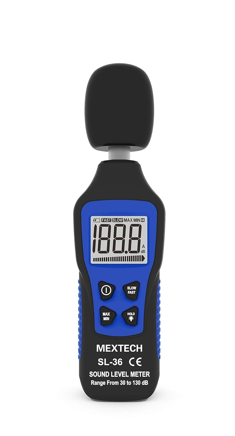 Digital Sound Level Meter Model SL36 | 30-130 dB Noise Meter | A-Weighting Decibel Meter | Fast & Slow Response | Backlit LCD Display | Portable Noise Level Tester-picture-10