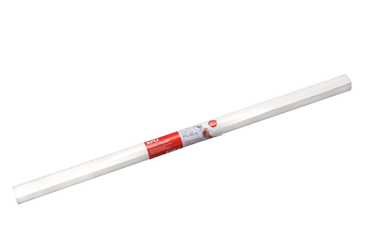 APLI 100360 - Rollo adhesivo de pizarra - Fácil de cortar y adherir - Blanco - 1 x 2 m