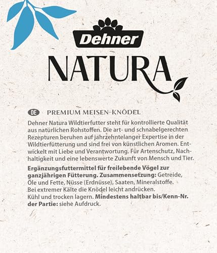 Dehner Natura Wildvogelfutter, Meisenknödel, ohne Netz, 30 Stück je 90 Gramm (2.7 kg)