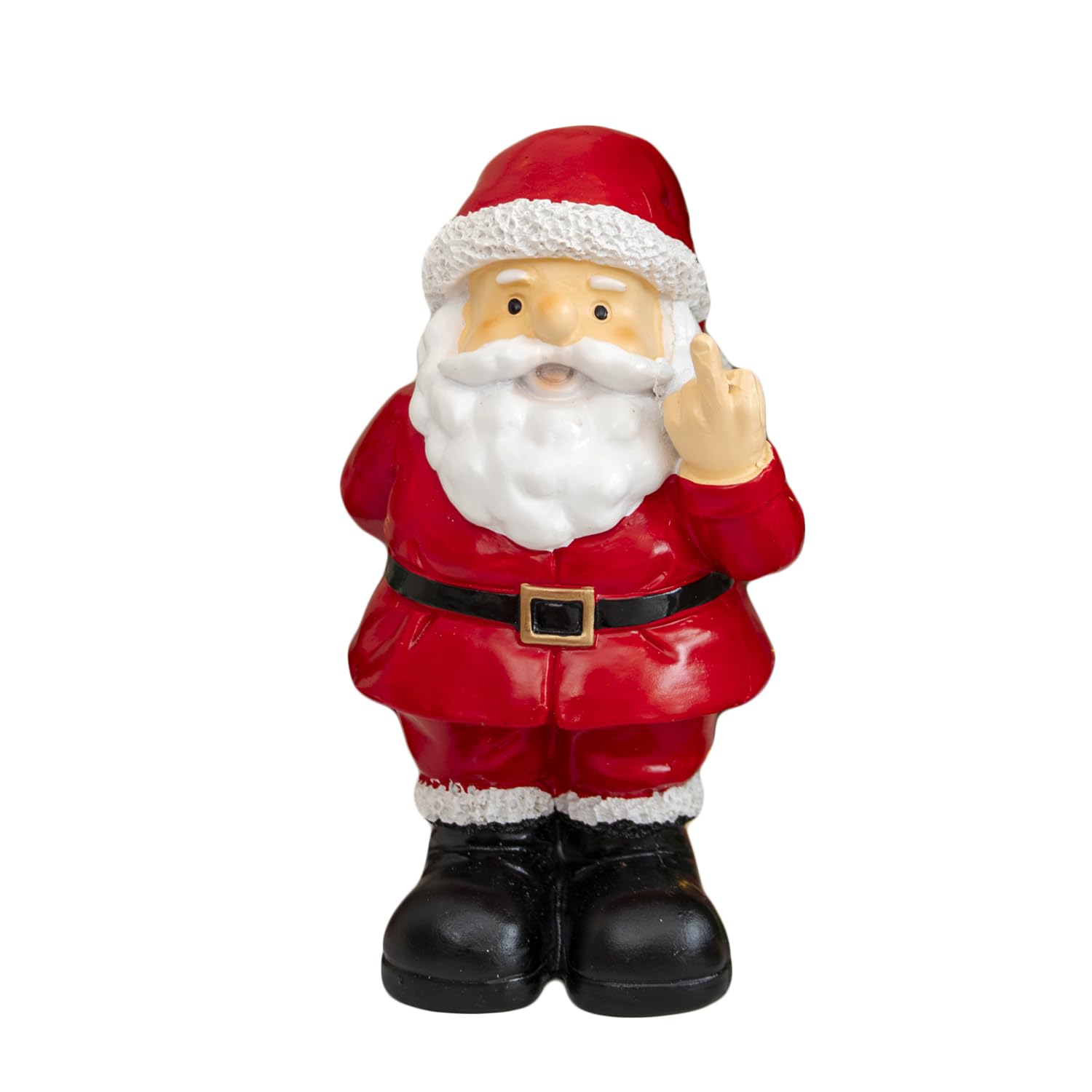 Darthome Swearing Santa Ornament Resin 16cm Standing Naughty Father Christmas Figure Gift