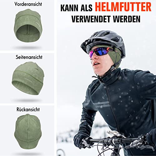 Image of HASAGEI Skull Caps Beanies for Men & Women, Elastic Thermal Running Hat, Windproof Cycling Cap Helmet Liner Soft Beanie Hat