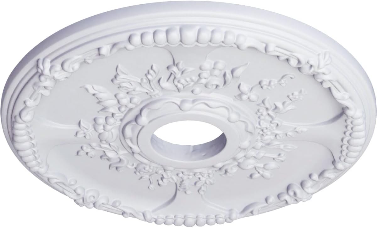 Ekena Millwork CM18SE 18-Inch OD x 3 1/2-Inch ID x 1 3/8-Inch P Antioch Ceiling Medallion