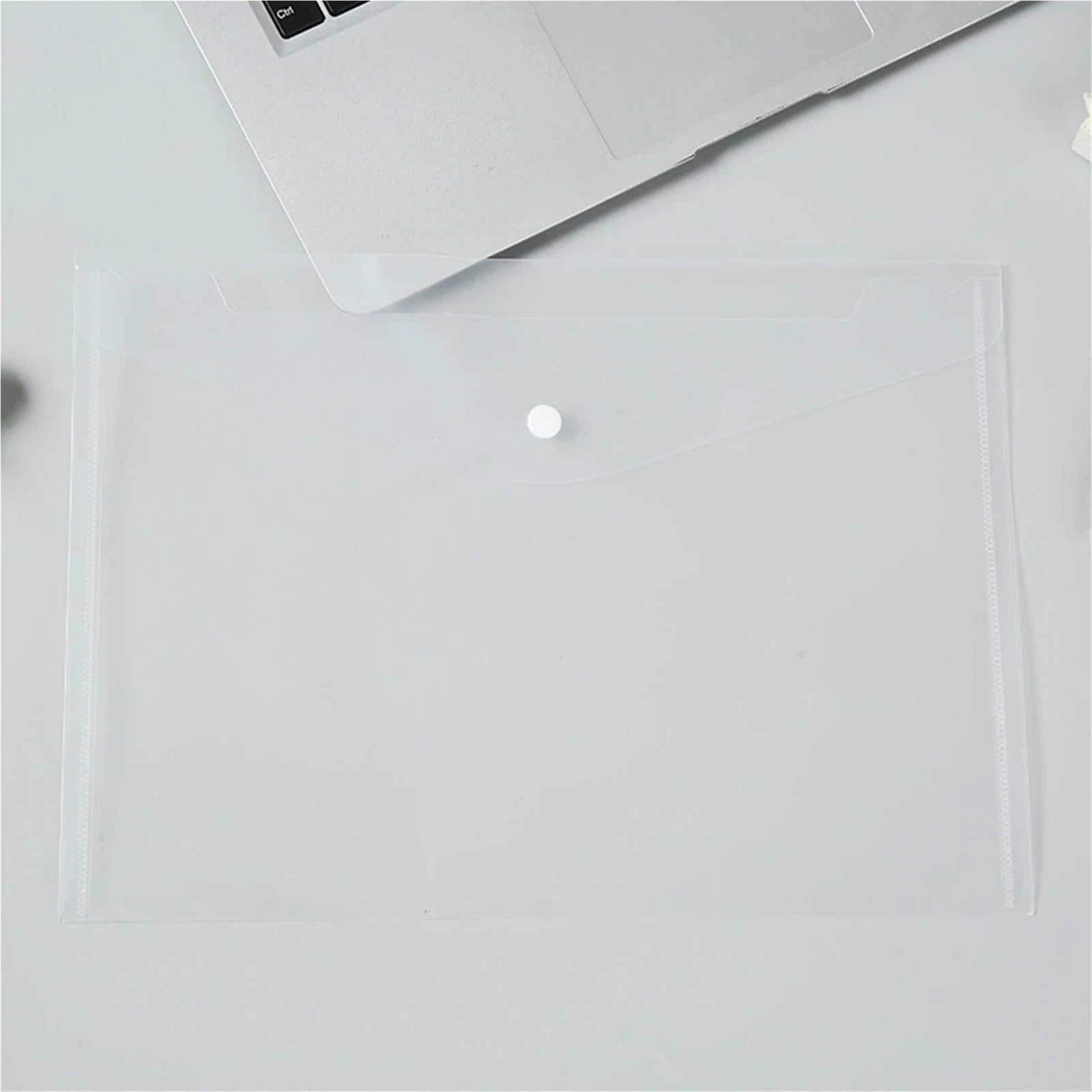 Buste in plastica for documenti A4 con chiusura bottone a pressione Custodia trasparente for for forniture di cancelleria for ufficio domestico 36 pezzi