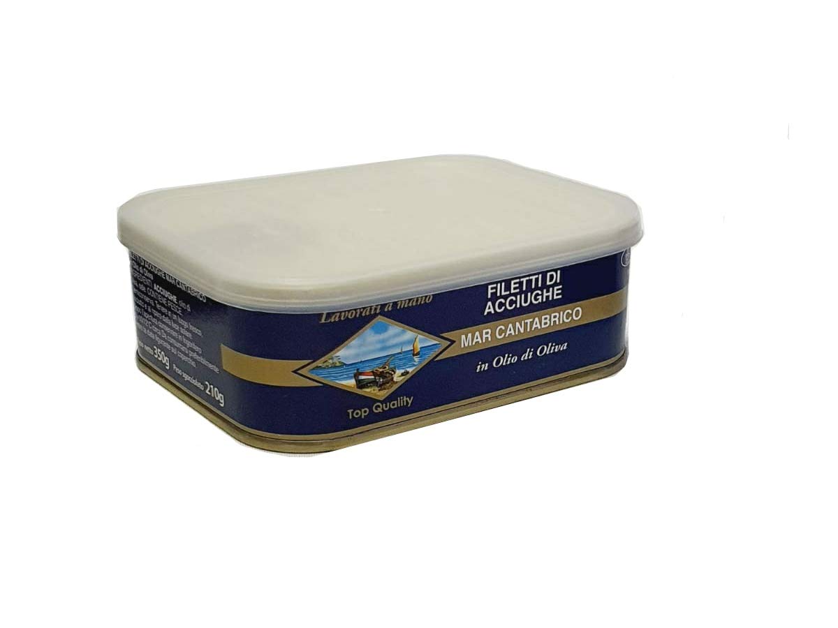 Filetti di Acciughe del Cantabrico - lattina da 350 gr