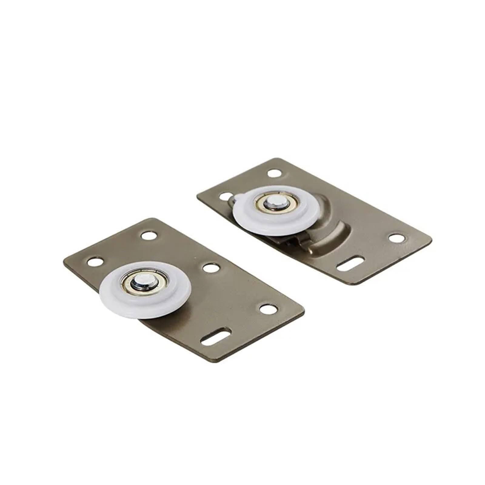 Wangshaowei Gold Shower Door Rollers 2Pcs Wardrobe Door Wheel Furniture Closet Mute Pulley Moving With Adjustable Spring Rollers