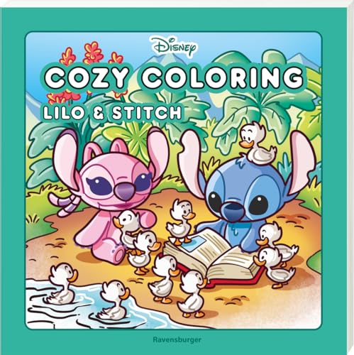 Ravensburger Cozy Coloring Disney - Lilo & Stitch, Cozy Malbuch für Erwachsene,...